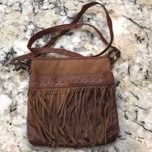 BROWN FALL CROSSBODY